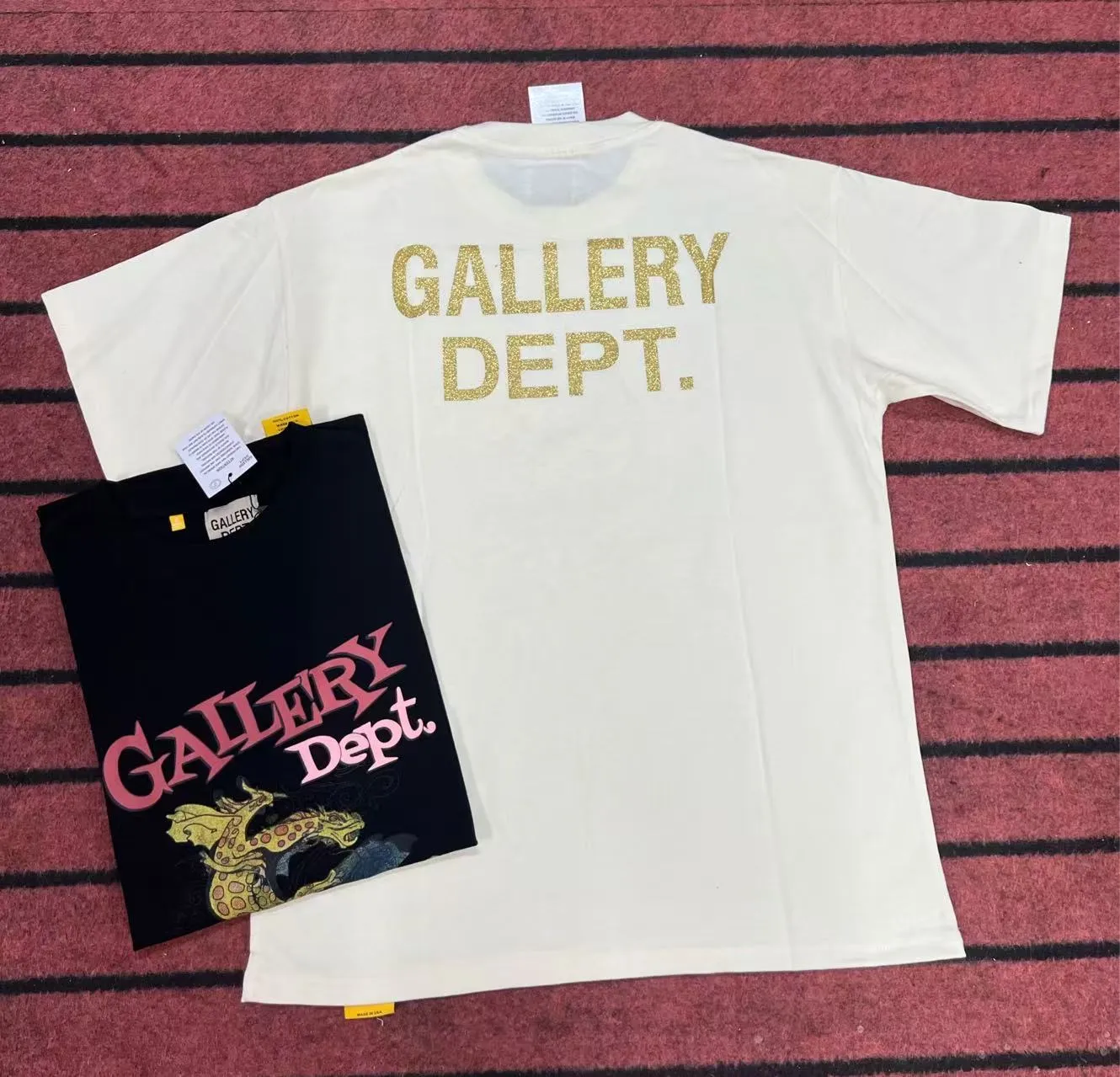 GALLERY.DEPT Summer new short-sleeved style No.: D3313P110 Color: Black Apricot Size: S M L XL